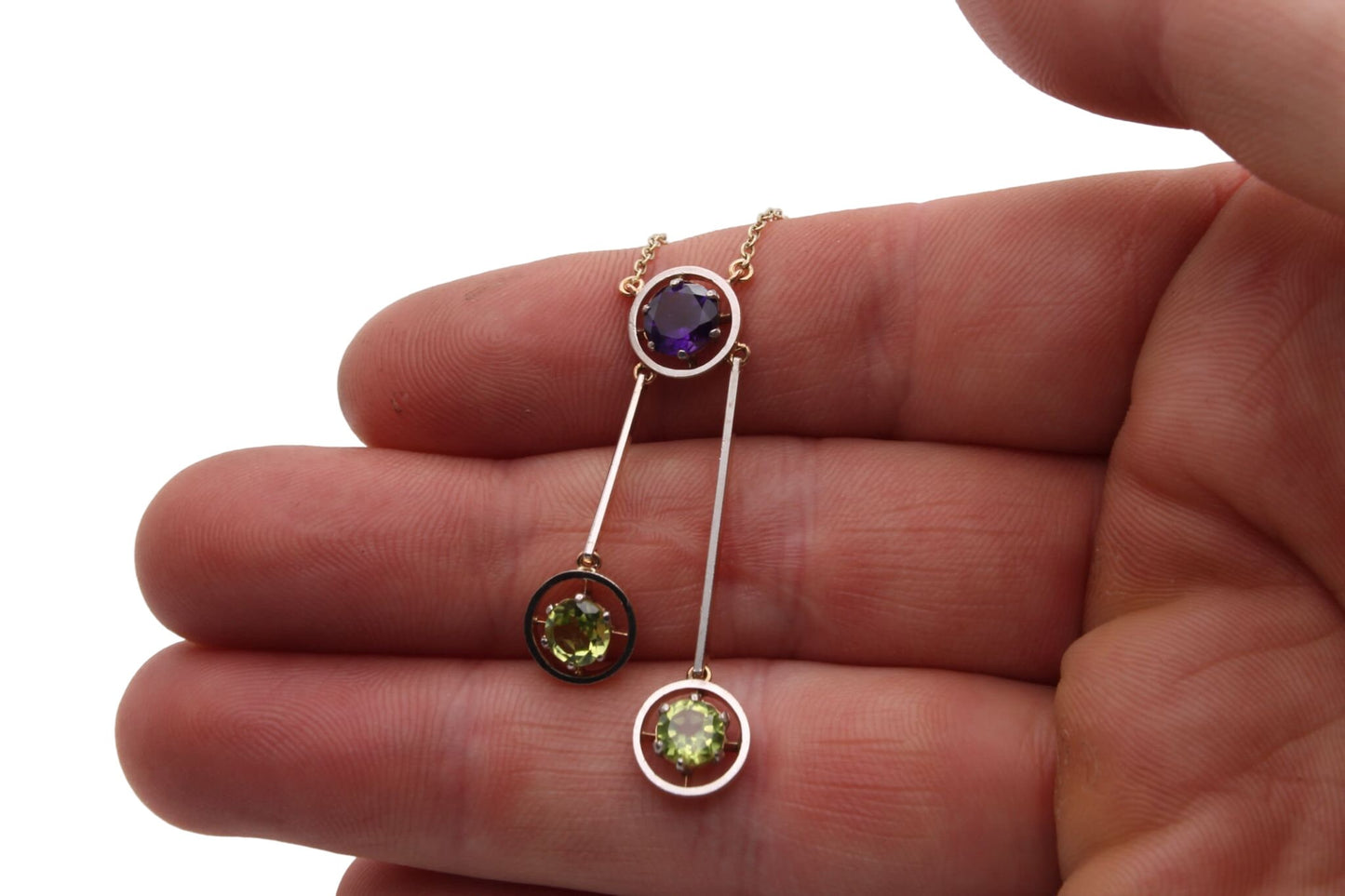 antique-edwardian-15ct-gold-amethyst-peridot-negligee-necklace