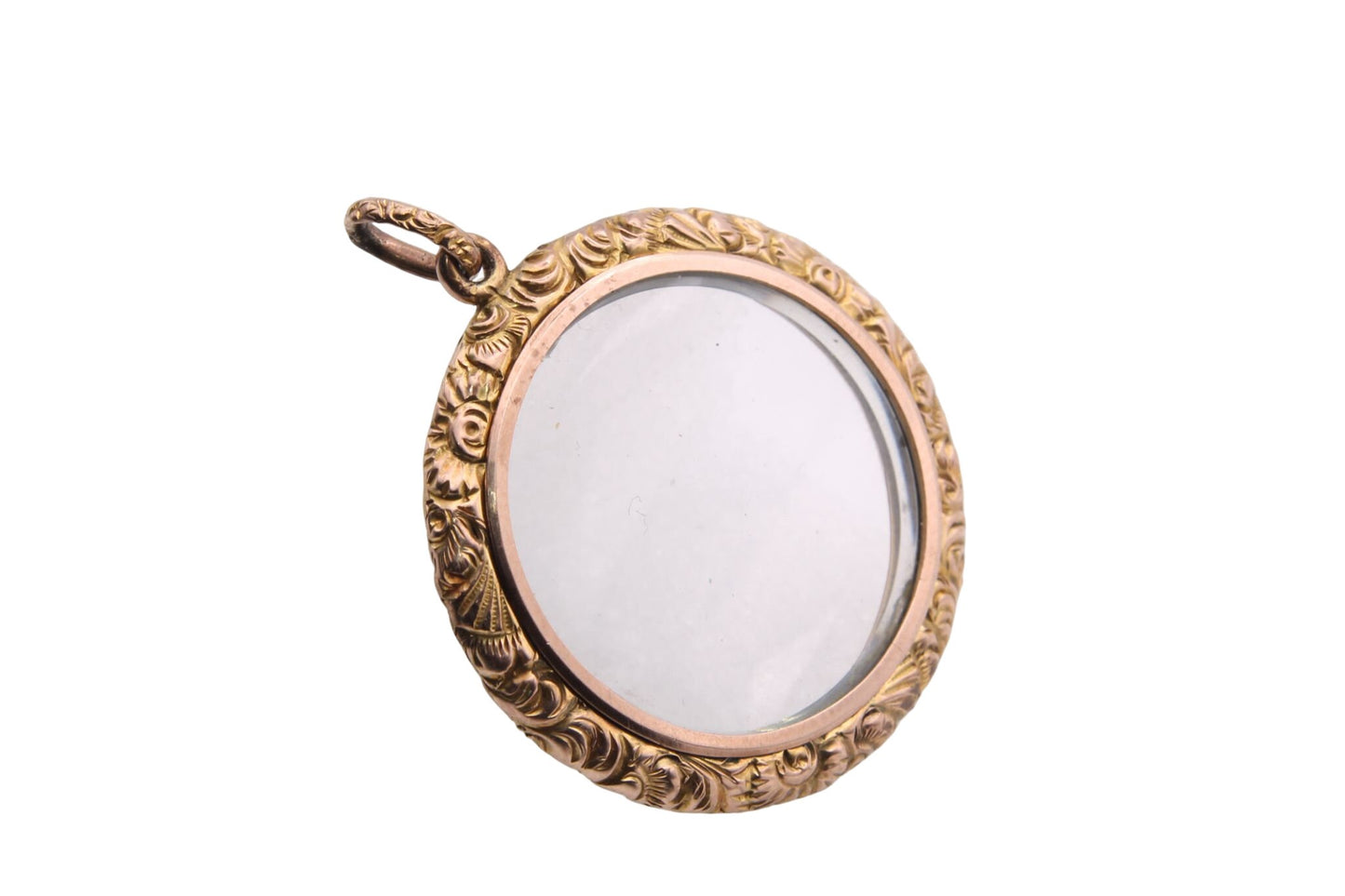 large-antique-chased-9ct-gold-glass-pendant-locket