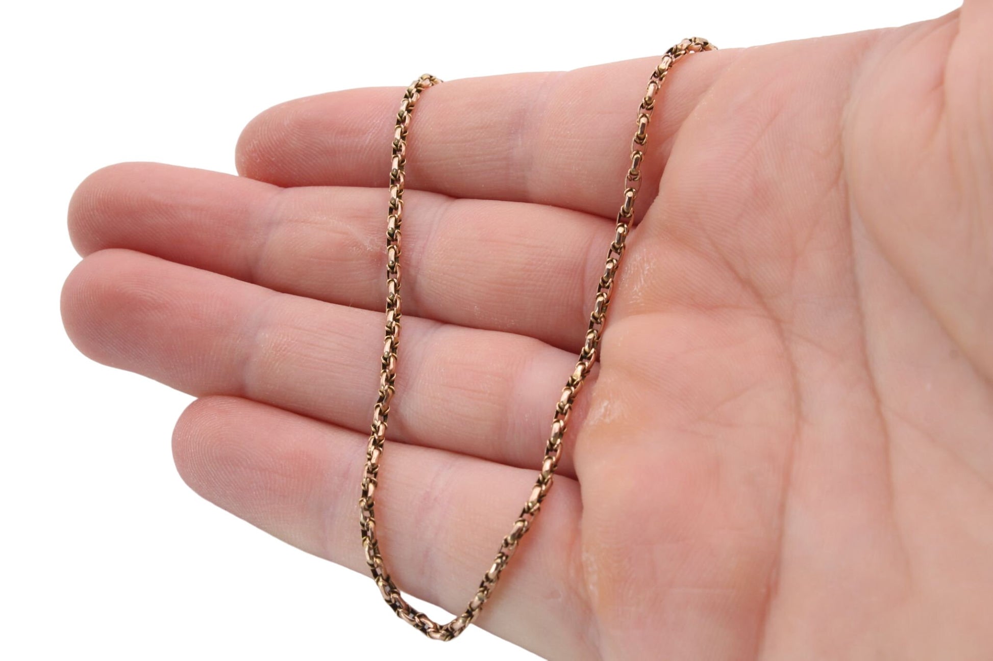 antique-9ct-gold-fancy-link-necklace-18-5