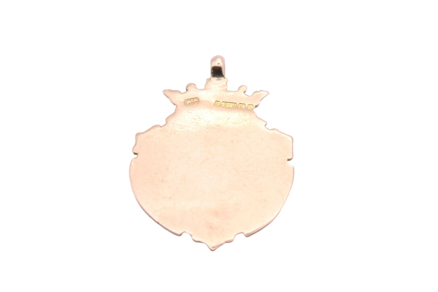 Antique 9ct Gold Enamelled Lion Pendant Fob 1915