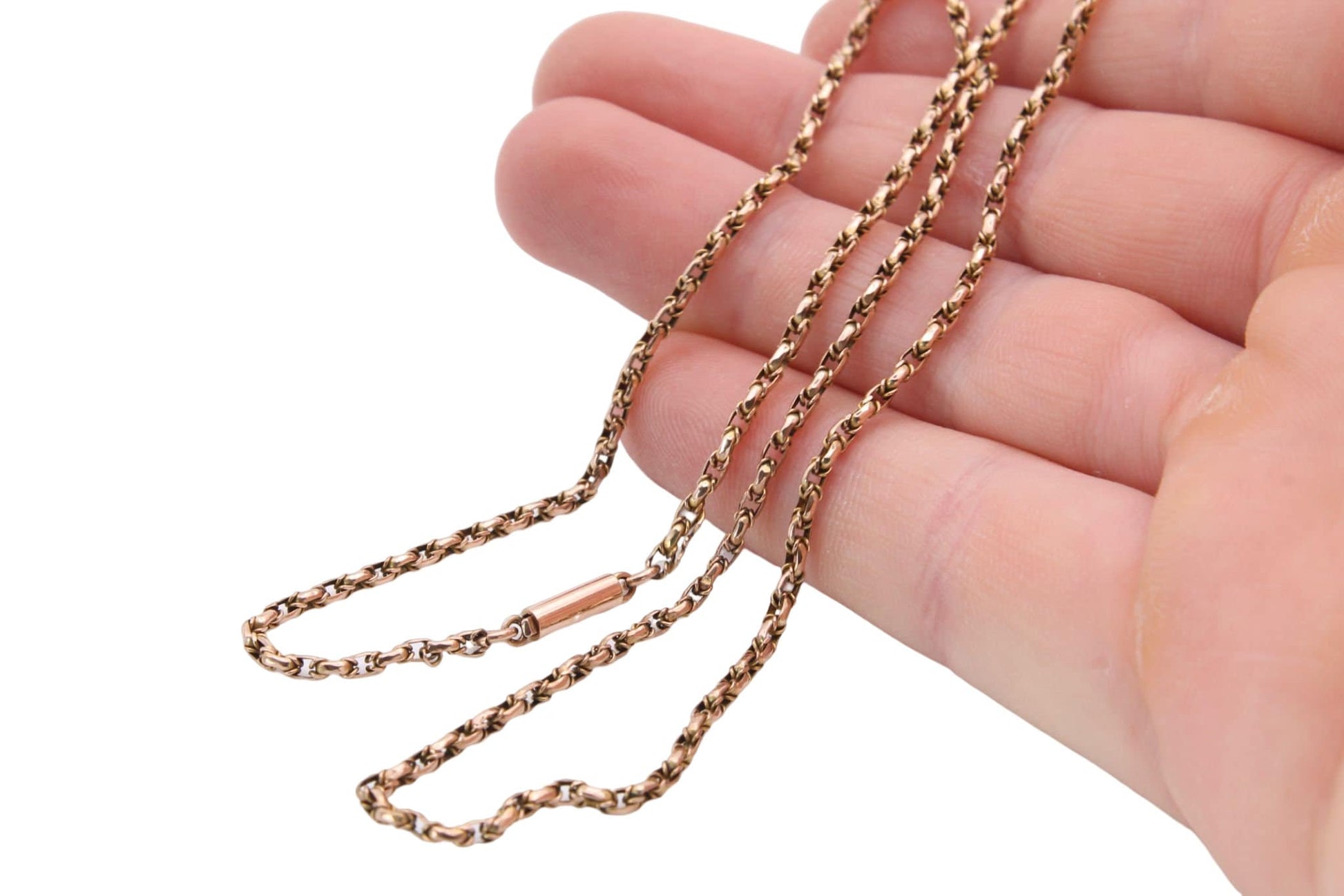 antique-9ct-gold-fancy-link-necklace-18-5