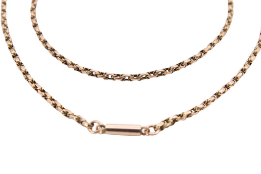 antique-9ct-gold-fancy-link-necklace-18-5