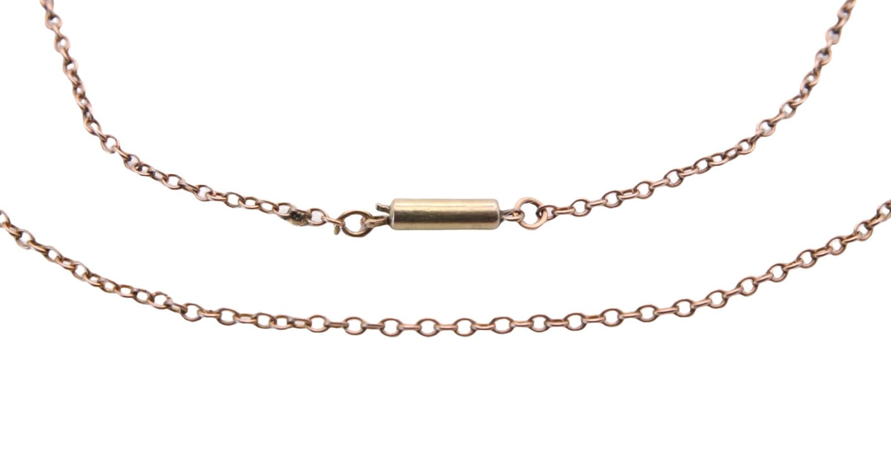 antique-9ct-gold-dainty-rolo-link-necklace-chain
