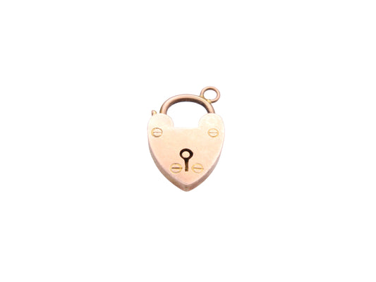 antique-9ct-rose-gold-heart-shaped-padlock-pendant