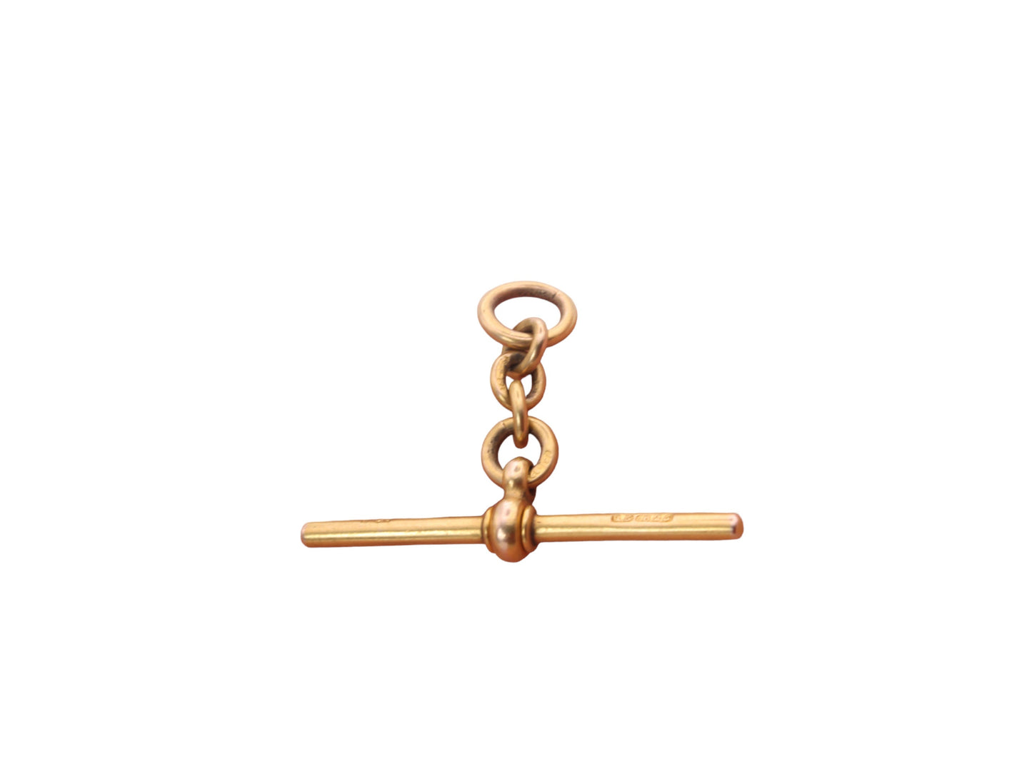 Antique Victorian 15ct Gold T-Bar & Drop Link