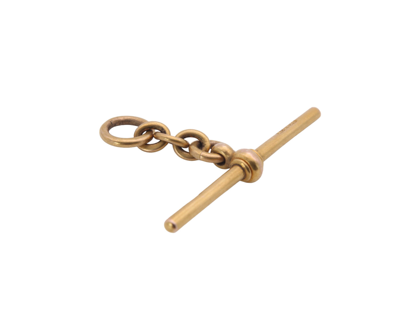 Antique Victorian 15ct Gold T-Bar & Drop Link