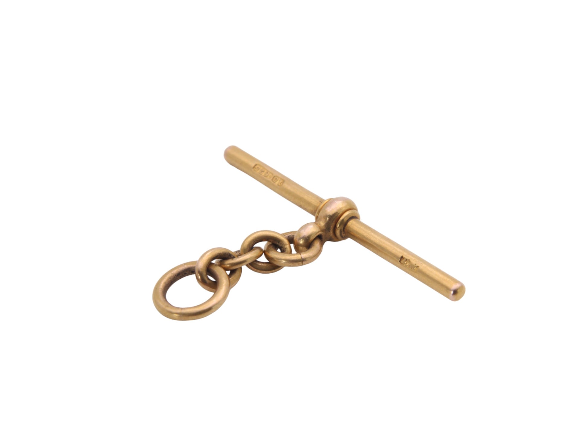 Antique-Victorian-15ct-Gold-T-Bar-&-Drop-Link