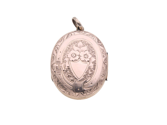 Antique Victorian 9ct Gold Double Opening Locket