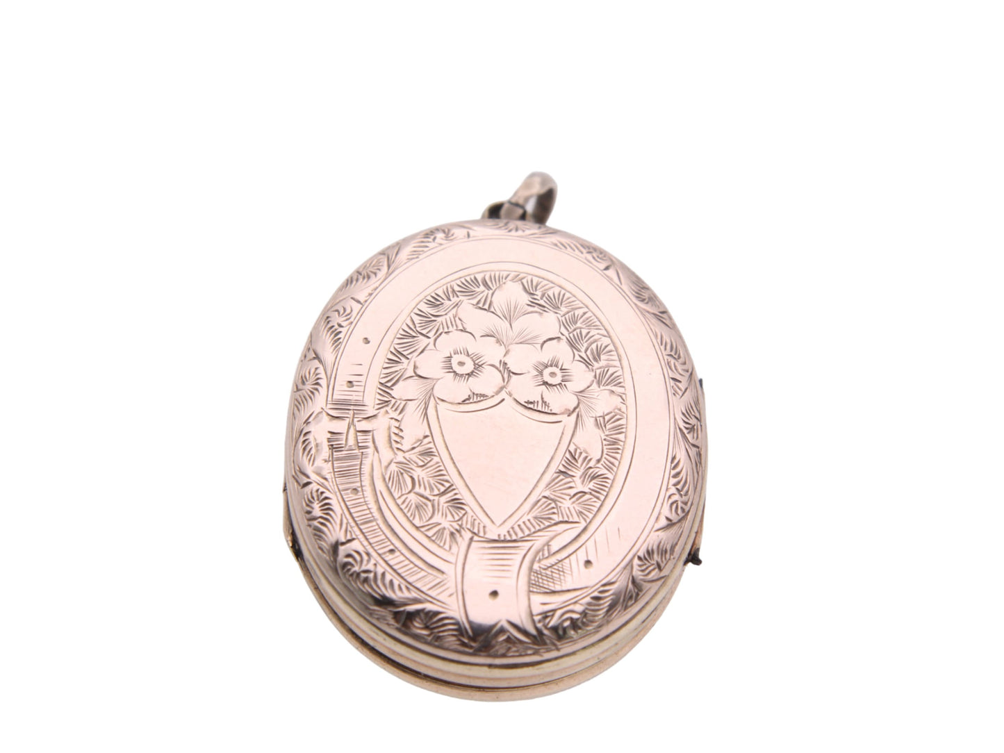 Antique Victorian 9ct Gold Double Opening Locket