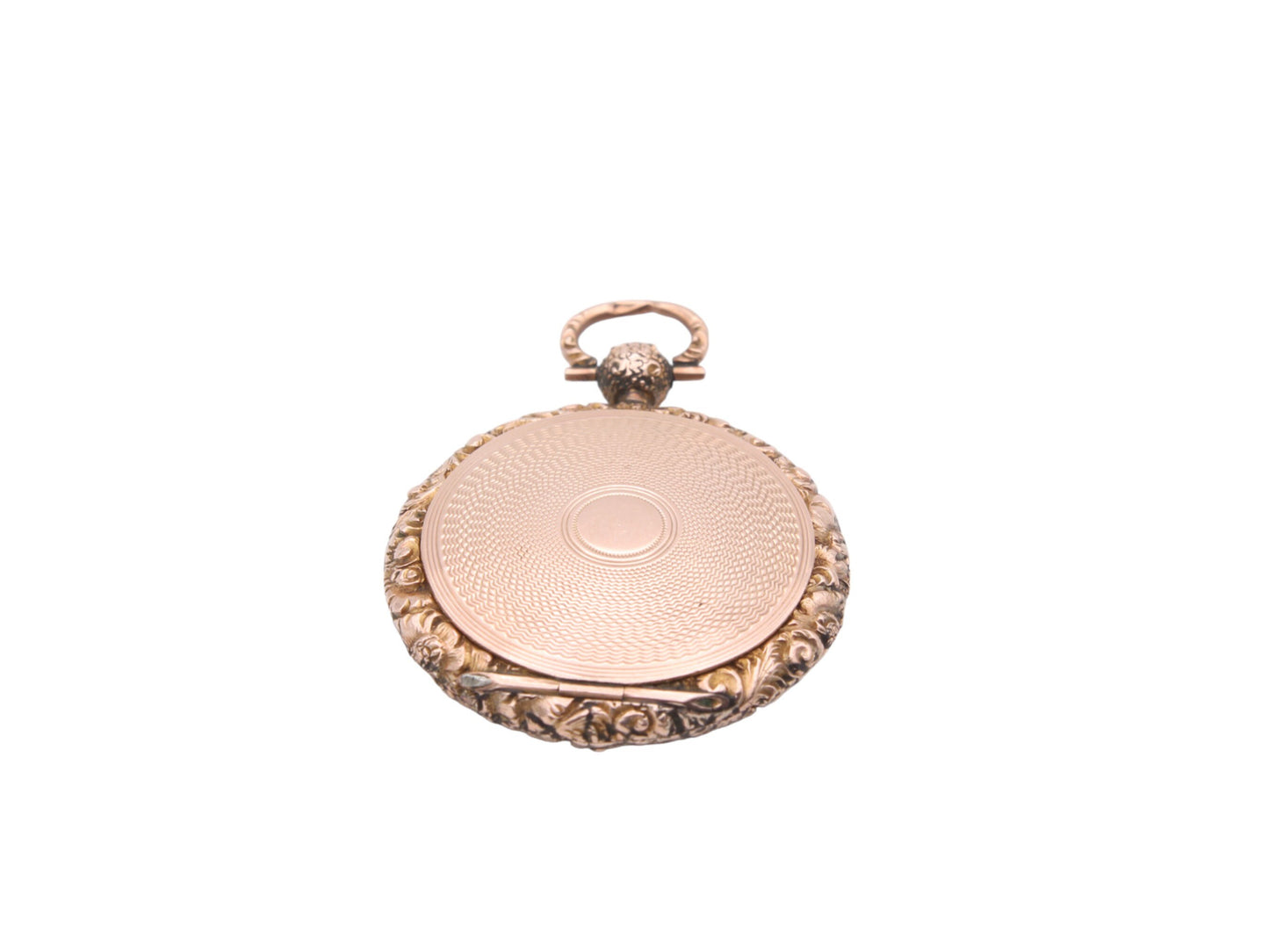 Antique 9ct Gold Chased Locket Pendant