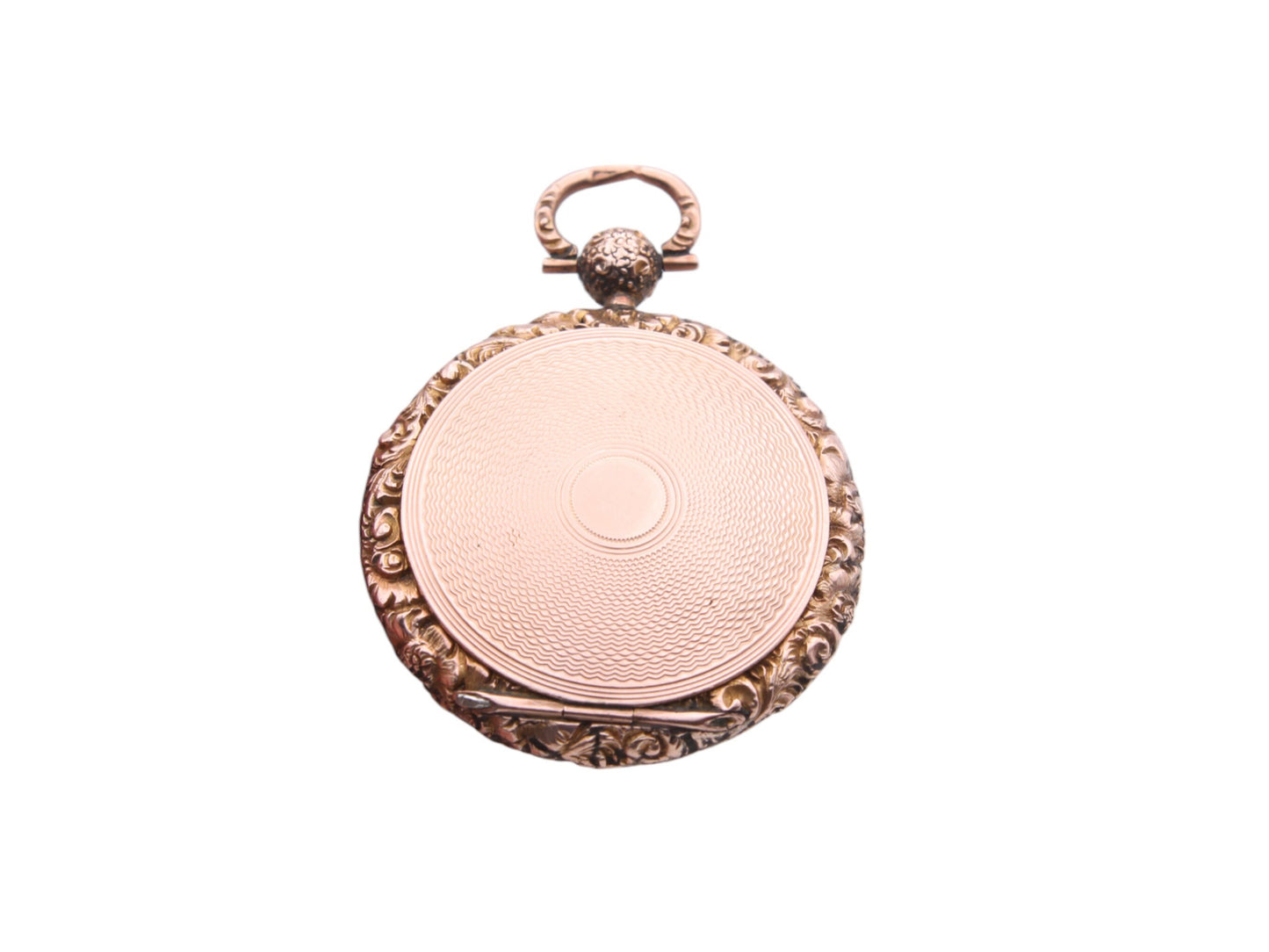 Antique 9ct Gold Chased Locket Pendant